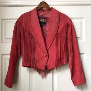 100% genuine suede jacket. Worn once.